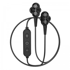 Nouveau écouteur stéréo sans fil Bluetooth à double pilote dynamique et sport de qualité sonore